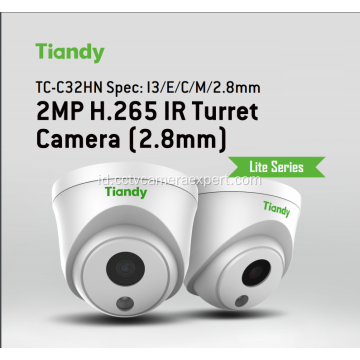 Lite 2MP Tiandy TC-C32HN Dome Camera dengan POE